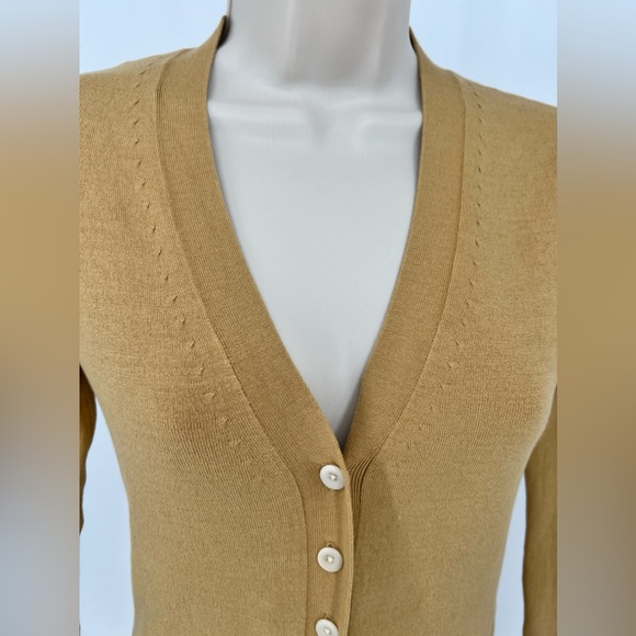 LITA BY CIARA - Long Cardigan Button Down in Iced Coffee Color - XS - Picture 2 of 11